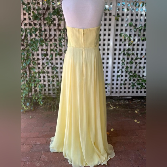 Yellow silk ball gown/dress - Picture 4 of 5